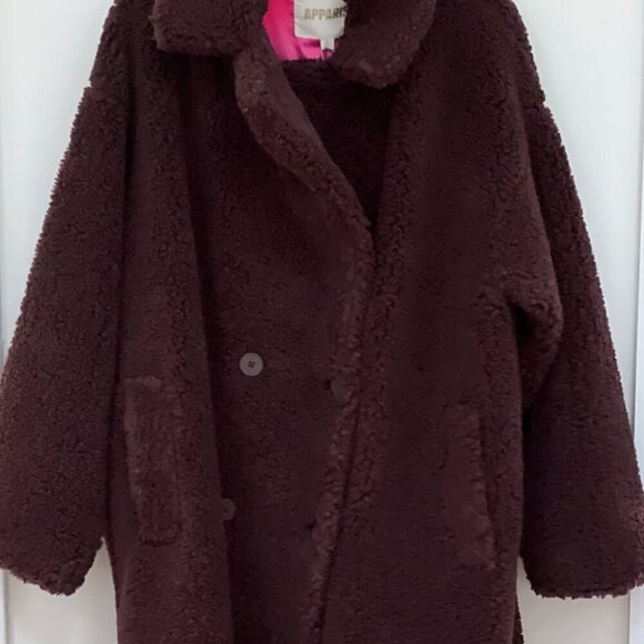 Apparis Daryna Coat in Espresso Color Size L - Picture 5 of 12